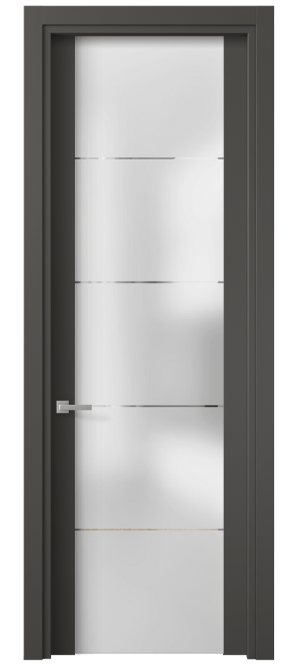Дверь межкомнатная Планум 4114 ПЭТ графитовый Сатинированное стекло с гравировкой «КВАДРО», триплекс Гладкий наличник ПЭГФ Цена 37799 ₽ Наличники уже входят в базовый комплект. Фабрика дверей Волховец 8 (800) 551 43 19 Межкомнатная дверь Планум 4114 ПЭТ графитовый Сатинированное стекло с гравировкой «КВАДРО», триплекс Цена 37799 ₽ | Volhovec