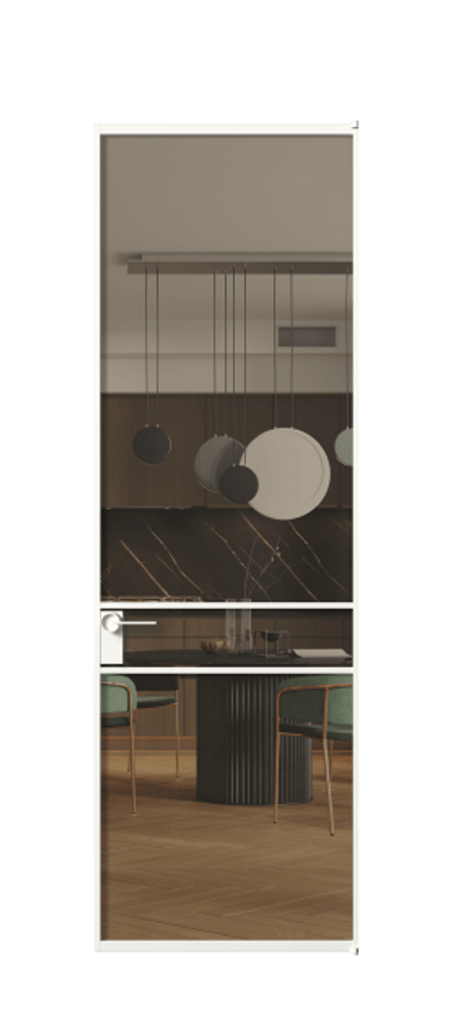 Алюминиевая дверь АЛПЛ040.02  Алюминий Белый Прозрачное бронзовое стекло, триплекс, 6 мм. Без короба бел Цена 190580 Стоимость комплекта двери включает: 
1. Полотно (600/650/700/750/800/850/900/950*2000-2400 мм).
2. Короб
3. Комплект фурнитуры (2 торцевые петли и магнитный замок с ответной планкой). Фабрика дверей Волховец 8 (800) 551 43 19  Алюминиевая дверь АЛПЛ040.02 Алюминий Белый Прозрачное бронзовое стекло, триплекс, 6 мм Цена 190580  | Volhovec