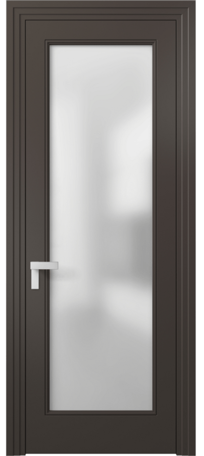 Межкомнатная дверь Rocca 8300 Матовый антрацит Сатинированное стекло Цена 82899 ₽ | Volhovec