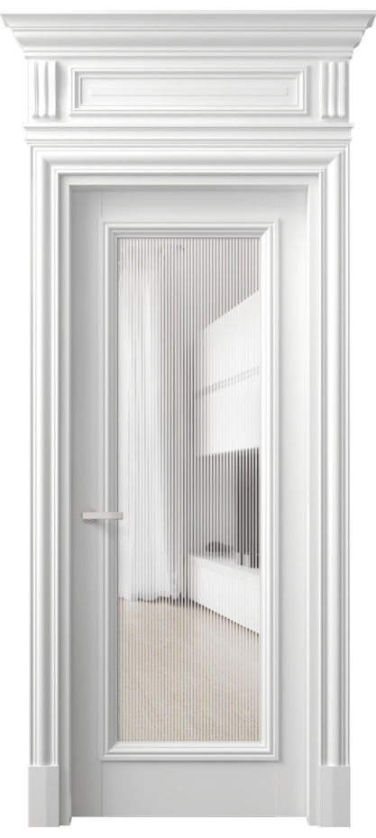 Дверь межкомнатная Antique 7300 Бук белоснежный Рифлёное стекло "Дюна", триплекс, 8 мм КЭП + Объёмный фриз + Карниз ББЛ Цена 91499 ₽ Наличники уже входят в базовый комплект. Фабрика дверей Волховец 8 (800) 551 43 19 Межкомнатная дверь Antique 7300 Бук белоснежный Рифлёное стекло "Дюна", триплекс, 8 мм Цена 91499 ₽ | Volhovec