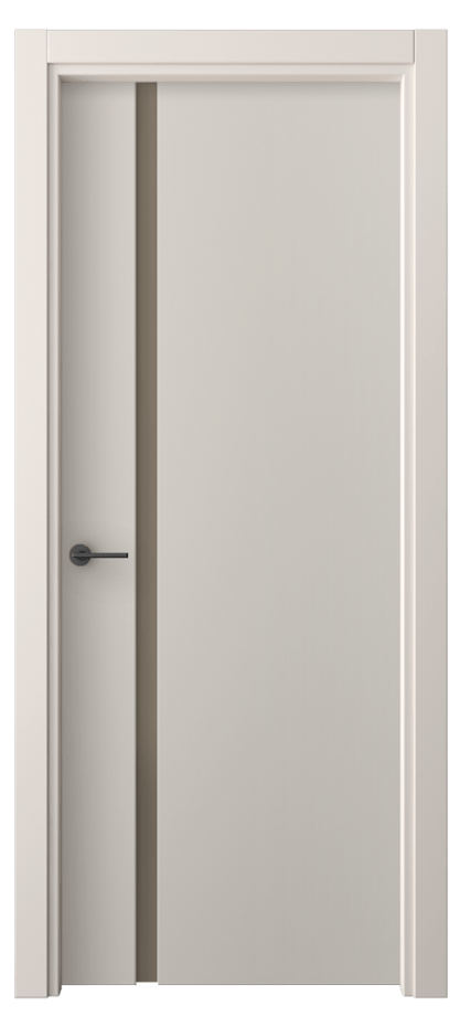 Межкомнатная дверь Freedom 4222 ПЭТ светло-серый Сатинированное бронзовое стекло, триплекс Цена 38499 ₽ | Volhovec