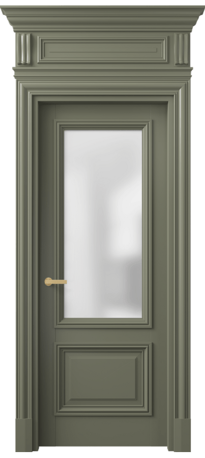 Межкомнатная дверь Antique 7302 Бук оливковый тёмный Сатинированное стекло Цена 162609 ₽ | Volhovec
