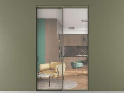 Алюминевая перегородка АЛПР 040.01_АОТ_Moru_new. Цвет Алюминий оливковый тёмный. Материал Алюминий в эмали. Коллекция Перегородка Formato внутри проёма двустворчатая. Фото. Алюминевая перегородка АЛПР 040.01_АОТ_Moru_new. Цвет Алюминий оливковый тёмный. Материал Алюминий в эмали. Коллекция Перегородка Formato внутри проёма двустворчатая. Картинка.