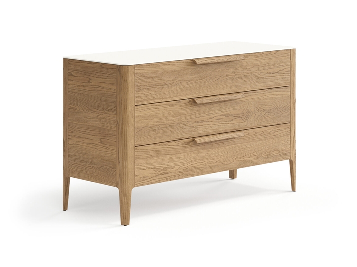 Мебель Комод Piega 3 ящика. Цвет Дуб мускатный матовый. Материал Массив дуба матовый. Коллекция Комод Piega 3 ящика. Картинка.