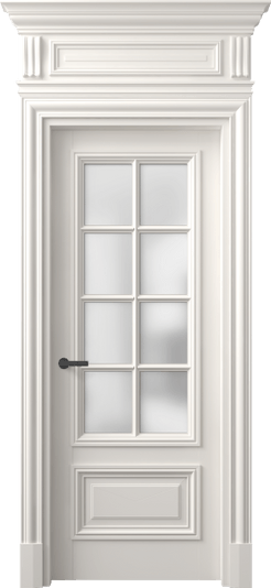 Дверь межкомнатная 7316 БПБЛ САТ. Цвет Бук пудровый белый. Материал Массив бука эмаль. Коллекция Antique. Картинка.
