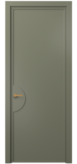 Дверь межкомнатная 8604 МОТ . Цвет Матовый оливковый тёмный. Материал Гладкая эмаль. Коллекция Frame. Картинка.