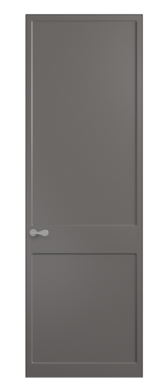 Дверь межкомнатная 7521 МКЛС. Цвет Матовый классический серый. Материал Гладкая эмаль. Коллекция Softform. Картинка.