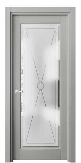 Дверь межкомнатная 6300 БНСР САТ-Ф. Цвет Бук нейтральный серый. Материал Массив бука эмаль. Коллекция Toscana Litera. Картинка.