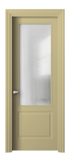 Дверь межкомнатная 8552 Слоновая кость RAL 1014 ЛЕД. Цвет RAL Слоновая кость RAL 1014. Материал Гладкая эмаль. Коллекция Esse. Картинка.