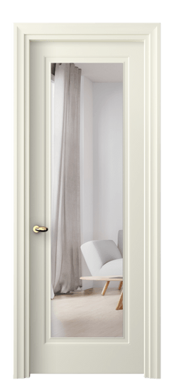 Дверь межкомнатная 8503 ММБ ЗЕР. Цвет Матовый молочно-белый. Материал Гладкая эмаль. Коллекция Esse. Картинка.