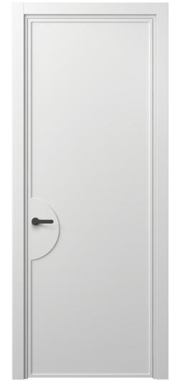 Дверь межкомнатная 8604 МБЛ . Цвет Матовый белоснежный. Материал Гладкая эмаль. Коллекция Frame. Картинка.