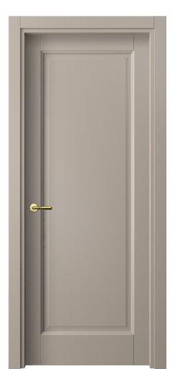 Дверь межкомнатная 1401 МБСК. Цвет Матовый бисквитный. Материал Гладкая эмаль. Коллекция Galant. Картинка.
