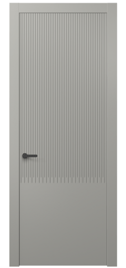 Дверь межкомнатная 8627 МНСР . Цвет Матовый нейтральный серый. Материал Гладкая эмаль. Коллекция Dune. Картинка.