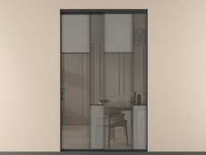 Перегородка Mosaic внутри проёма 2 створки